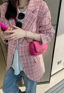 [수입] 핑크룩 오버핏 자켓
