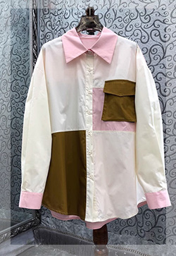 (수입) 핑크풀 루즈핏 코튼 셔츠